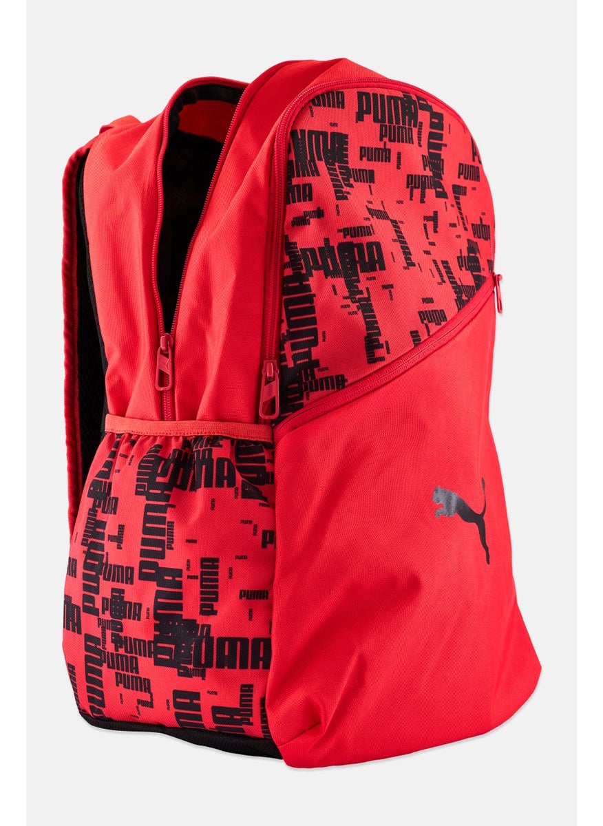 PUMA Men Brand Logo Backpack, Red  - Image 3