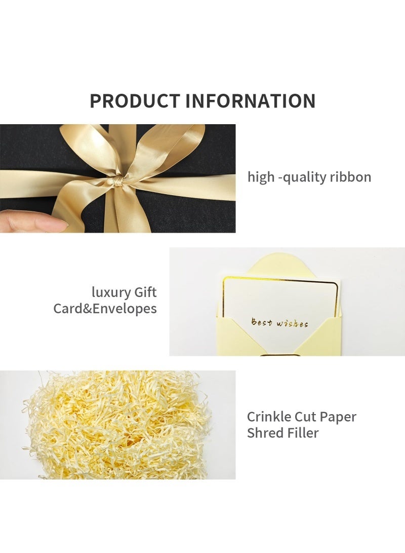 صندوق هدايا كبير 30x30x25cm ، صناديق هدايا سوداء للهدايا ، صندوق عيد ميلاد ، صندوق هدايا ، للتعبئة والتغليف ، عيد الحب ، عيد الأم ، عيد الميلاد ، الذكرى السنوية. - Image 3