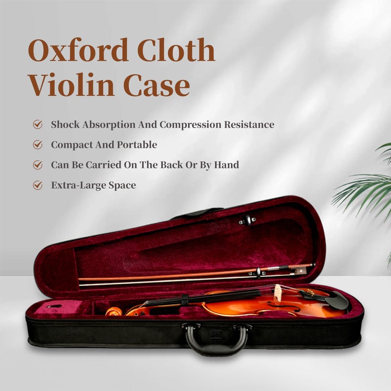 PHOENIX Violin 4/4 Full Size Set, Fiddle Solid Wood for professional Beginners Adults with Bow Extra strings & Bridge, 2 Rosins, Tuner, Mute, Case (Intermediate level, Full) - Image 3