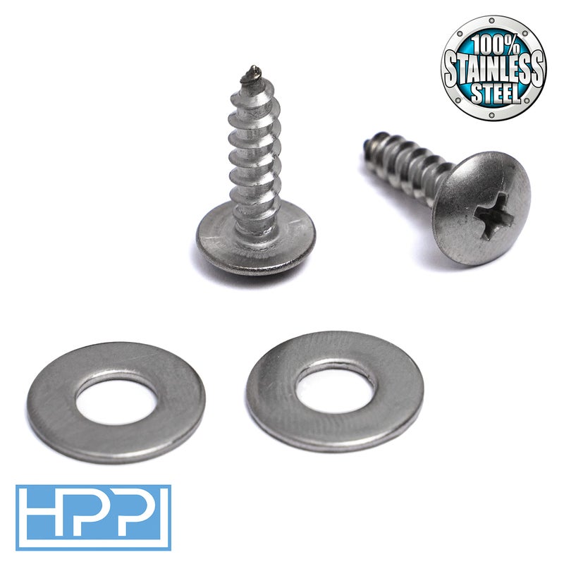 HPP Stainless Steel License Plate Screws Compatible with Subaru Models - Image 3