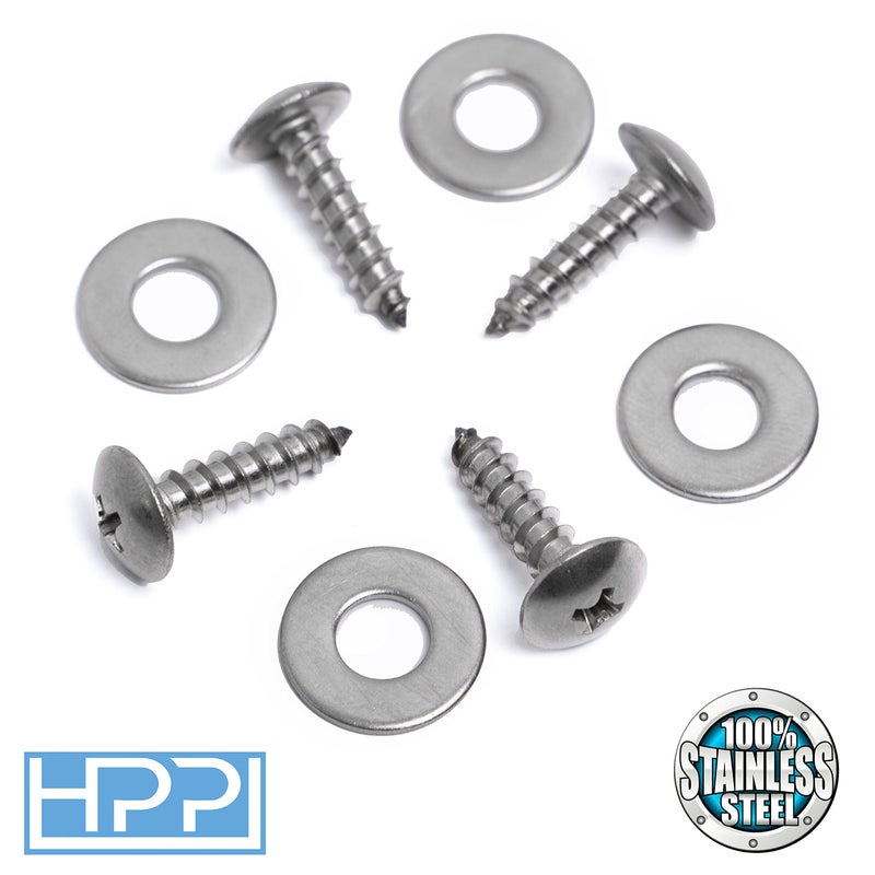 HPP Stainless Steel License Plate Screws Compatible with Subaru Models - Image 2
