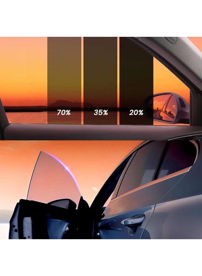 فانتوم فيلم تظليل زجاج السيارات بتقنية النانو سيراميك، يحجب 99% من الأشعة تحت الحمراء، ويحمي من الحرارة والأشعة فوق البنفسجية، ويوفر الخصوصية، مناسب للسيارات ذات 7 مقاعد - FM10084BOOO - Image 5
