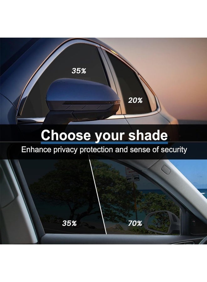 PHANTOM Nano Ceramic Car Window Tint Film 7 Seater 1 Piece  UV Protection Tint Roll 70% Front 35% Side 20% Rear Heat Control Glass Sticker Black Privacy Film Anti Glare Car Window Tint Roll Universal Fit Car Accessories - FM10084BOOO - Image 5