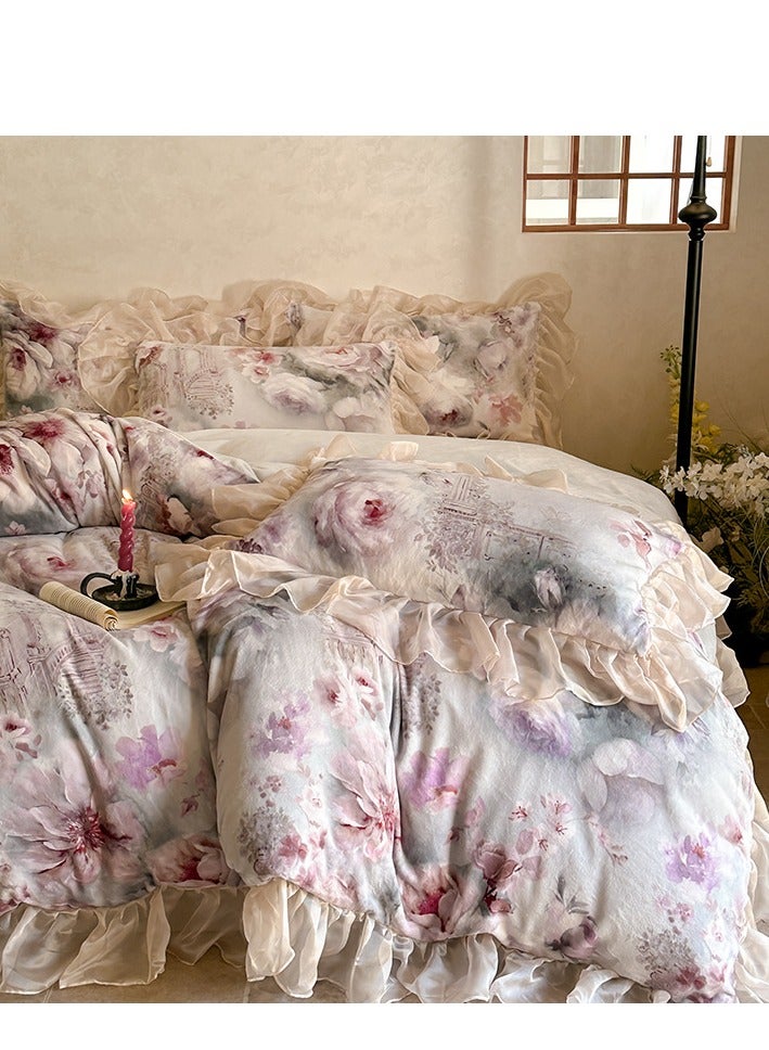 Bed Sheet Style — Cute Princess Style Bedding Four Piece Set - Image 2
