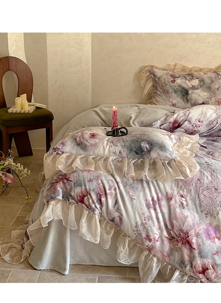 Bed Sheet Style — Cute Princess Style Bedding Four Piece Set - Image 3