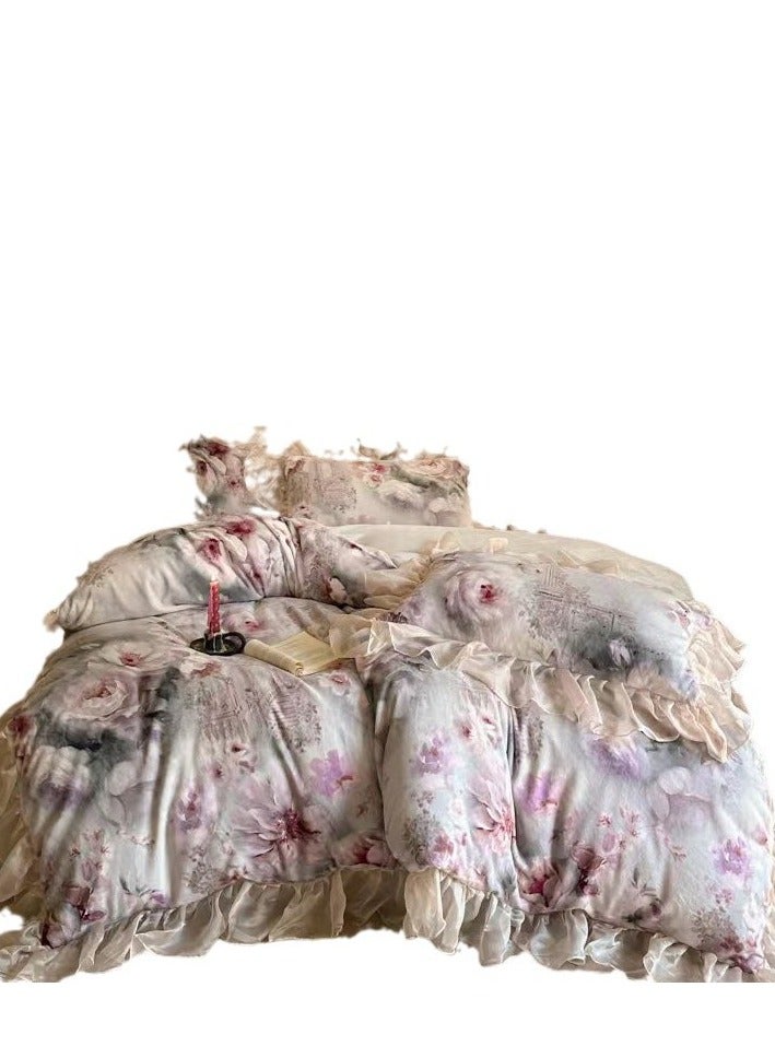Bed Sheet Style — Cute Princess Style Bedding Four Piece Set - Image 4