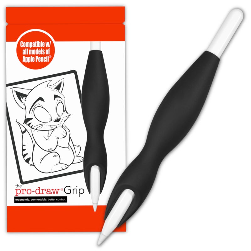 Pro-Draw The Grip for Apple Pencil Pro, 1st /2nd Gen Apple Pencil, and USB-C model // More Comfort. Better Control. - Image 1