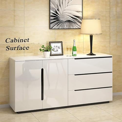LIVECOOL Wall Paper Self-Adhesive Door Stickers for Renovating Old Doors, Waterproof,Oil Proof,PVC Vinyl DIY Decorative Wallpaper. (White Glossy, 30 x 121 cm) - Image 2