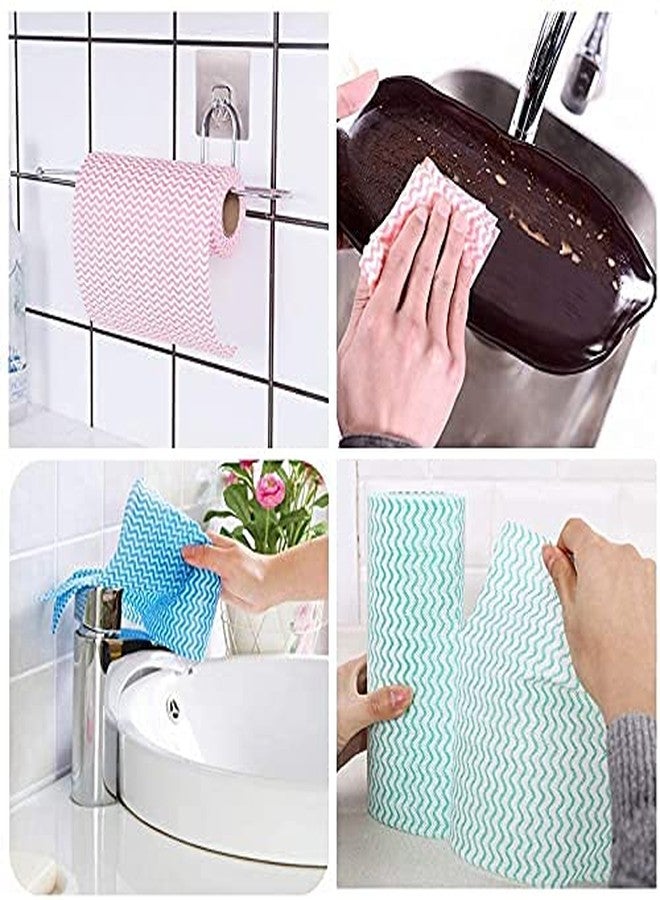 MDN Mist Non- Woven Disposable Reusable Towels Like Kitchen Cleaning Towel - Multi-Uses Dish Cloths Washable Towel Roll - Set of 3 pcs - Image 5