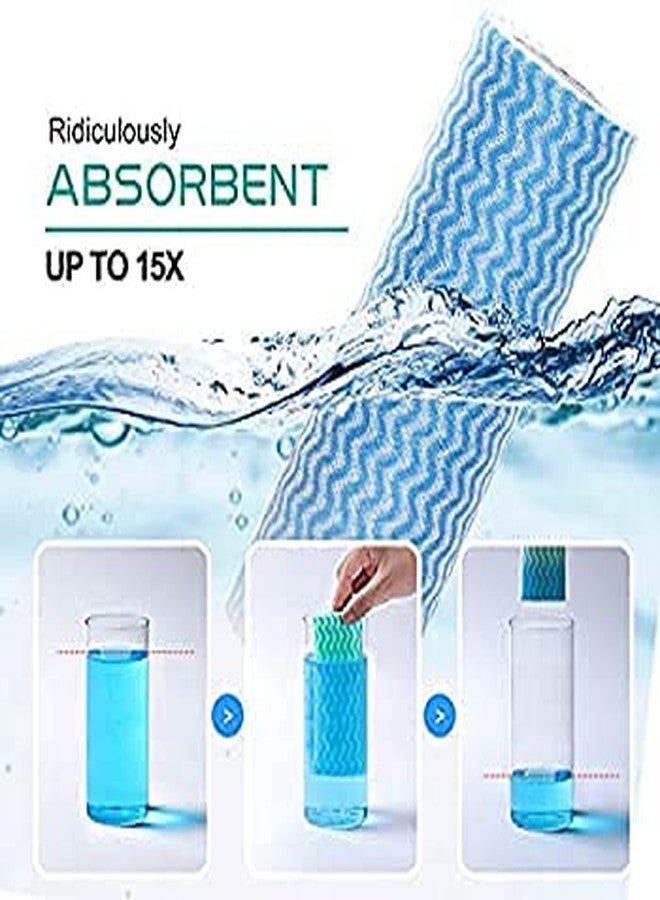 MDN Mist Non- Woven Disposable Reusable Towels Like Kitchen Cleaning Towel - Multi-Uses Dish Cloths Washable Towel Roll - Set of 3 pcs - Image 2