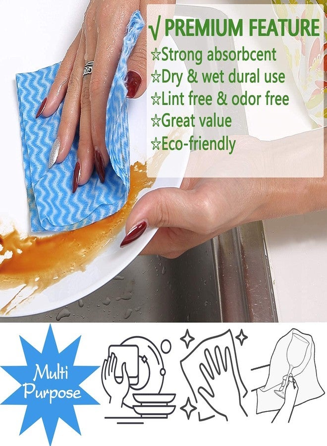 MDN Mist Non- Woven Disposable Reusable Towels Like Kitchen Cleaning Towel - Multi-Uses Dish Cloths Washable Towel Roll - Set of 3 pcs - Image 4