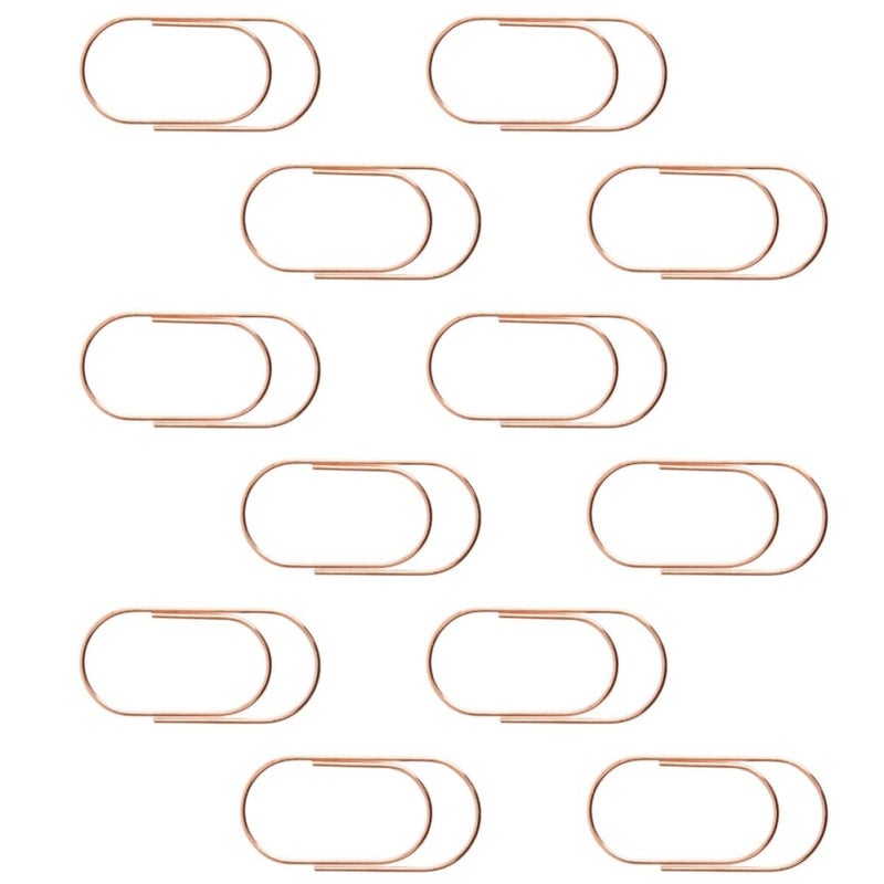 50mm Rose Gold Mixed Color Metal Paper Clips 20pcs for Office School Home - Image 2
