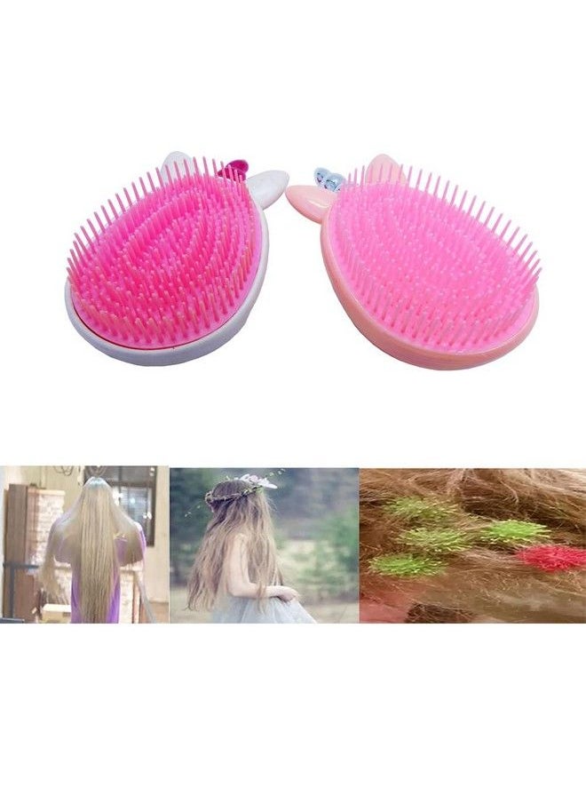 Artkingdome - Cute Unicorn Comb Toddler Hair Brush Detangling Antistatic Soft Massage For Girls Curly Straight Wet Dry Hair Brushes Hair Combs Gift 1Piece Pink - Image 1
