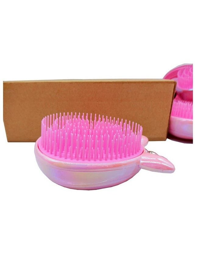 Artkingdome - Cute Unicorn Comb Toddler Hair Brush Detangling Antistatic Soft Massage For Girls Curly Straight Wet Dry Hair Brushes Hair Combs Gift 1Piece Pink - Image 1