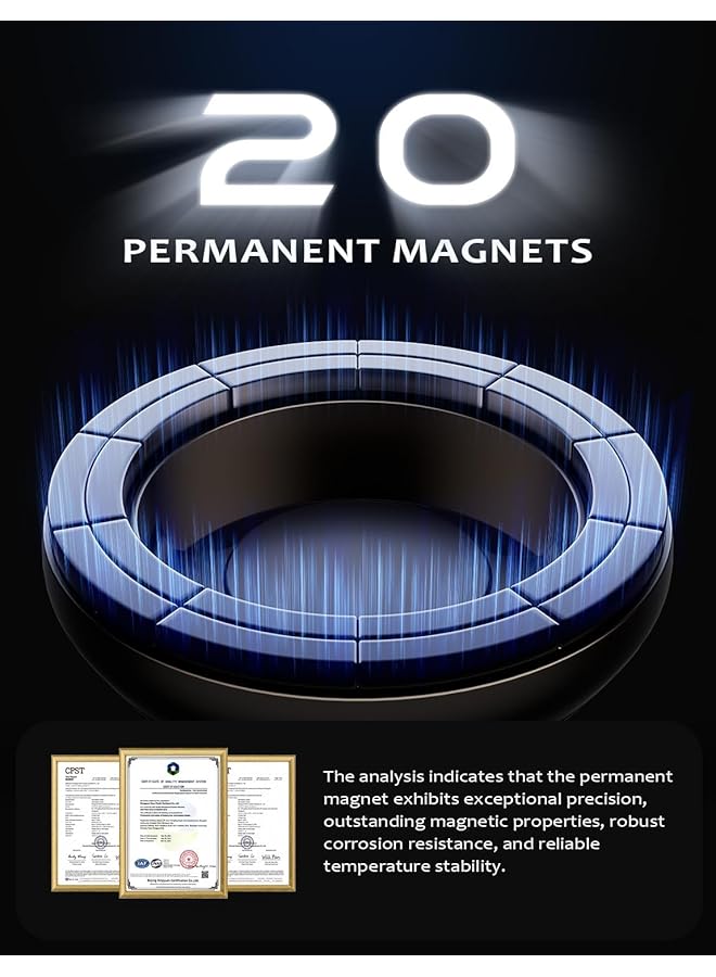 Excefore Magnetic Car Phone Holder With Strong Magnetic Force And 360 Degree Rotation For Easy Installation Compatible With Magsafe Iphone And Android Phones - Image 2