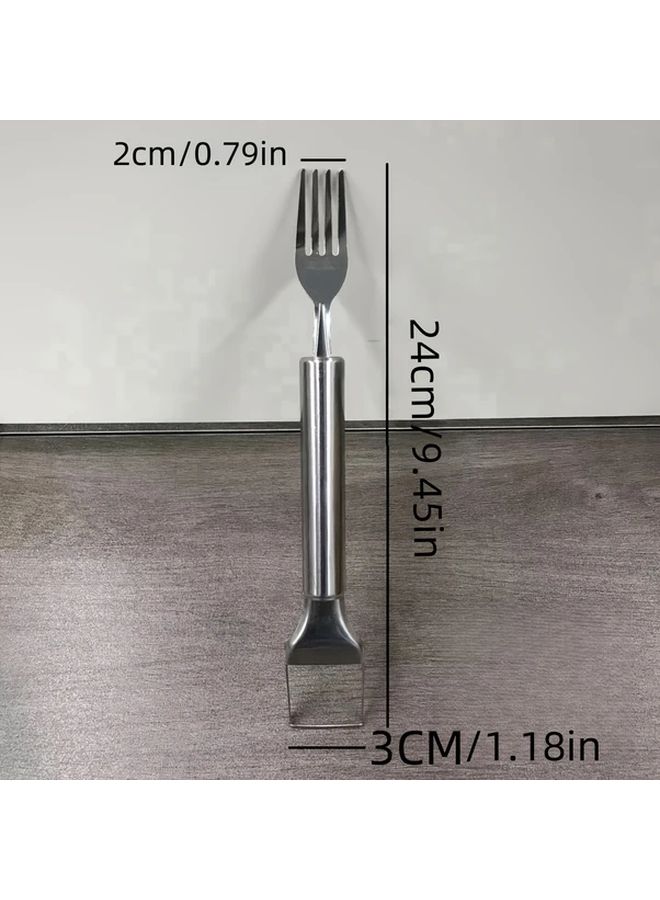Double Head Melon Peeler Dual Function Stainless Steel Watermelon Slicer Tool - Image 3