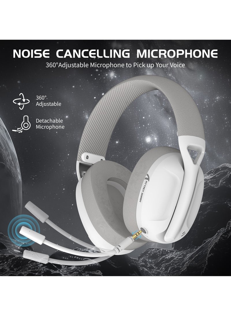 ATTACK SHARK L80 PRO Light Weight Gaming Headset 2.4Ghz/Bluetooth/3.5mm 3-mode for PS5 PS4 PC Mobile Tablet