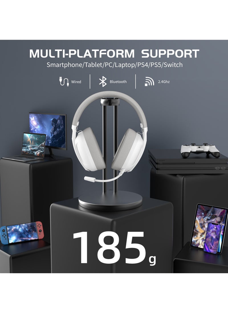 ATTACK SHARK L80 PRO Light Weight Gaming Headset 2.4Ghz/Bluetooth/3.5mm 3-mode for PS5 PS4 PC Mobile Tablet