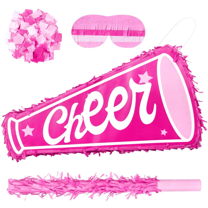 Arrowbash Cheerleading Piata Kit 157 Cheerleading Party Decorations with Blindfold Stick Confetti for Homecoming Team Game Events Birthday Cheer Celebration Party Supplies Photo Prop Candy Toys Holder - Image 3