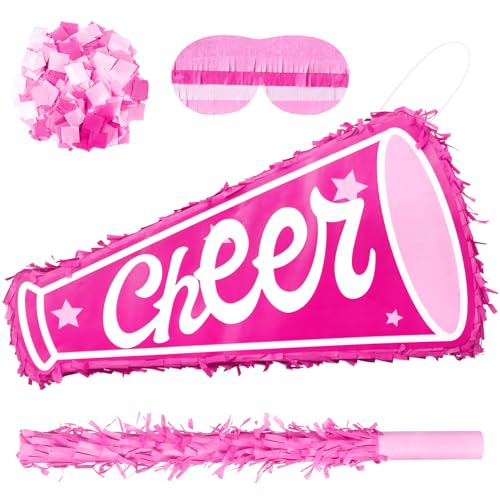 Arrowbash Cheerleading Piata Kit 157 Cheerleading Party Decorations with Blindfold Stick Confetti for Homecoming Team Game Events Birthday Cheer Celebration Party Supplies Photo Prop Candy Toys Holder - Image 1