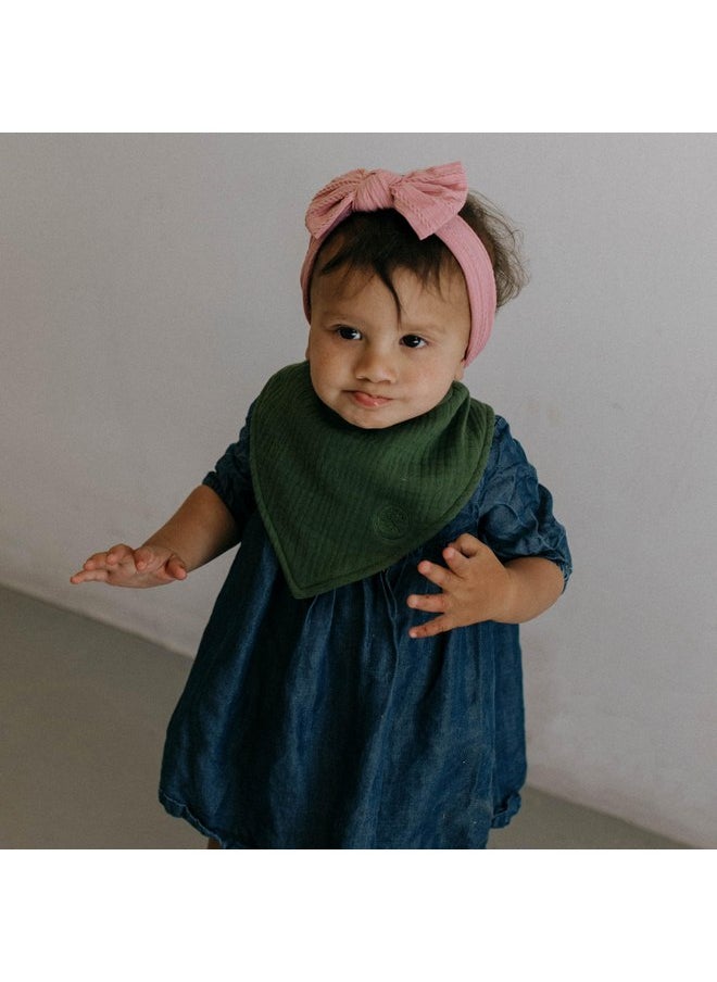 باركر بيبي كو - مريلة منع اللعاب من Parker Baby Co. Muslin Bandana | 100% قطن موسلين ناعم، ماص وقابل للتعديل | مريلة أنيقة للتسنين واللعاب، عبوة من 4 قطع - مجموعة Estes - Image 1