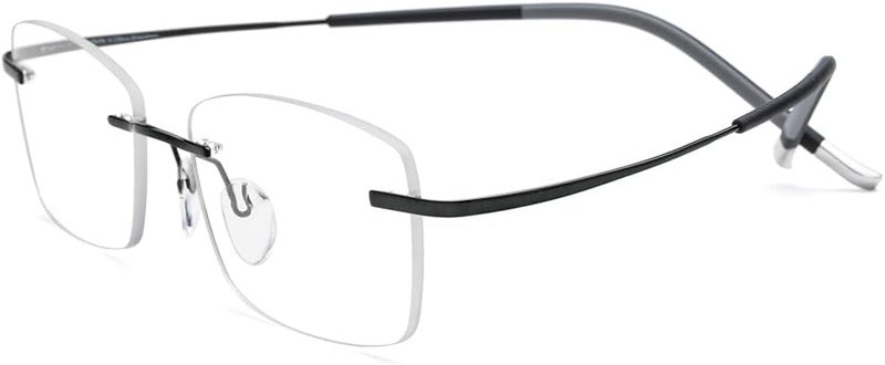 FONEX Titanium Glasses Frame,Rimless Frameless Optical Eyewear Eyeglasses for Men and Women F85634 - Image 5