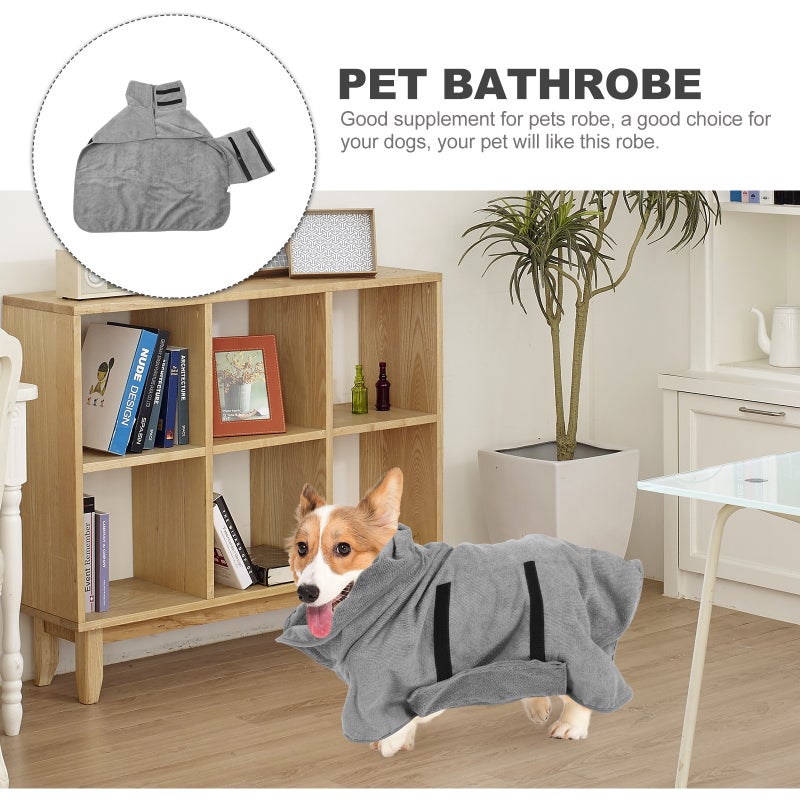 🐾 رداء استحمام للكلاب خفيف الوزن للدفء والراحة للحيوانات الصغيرة - Image 2