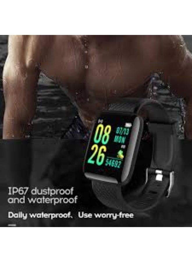 116 Plus Waterproof Smart Watch - blue : Your ideal partner for daily activities