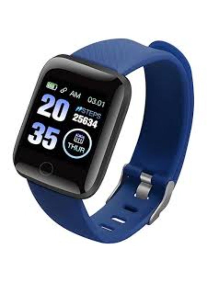 116 Plus Waterproof Smart Watch - blue : Your ideal partner for daily activities