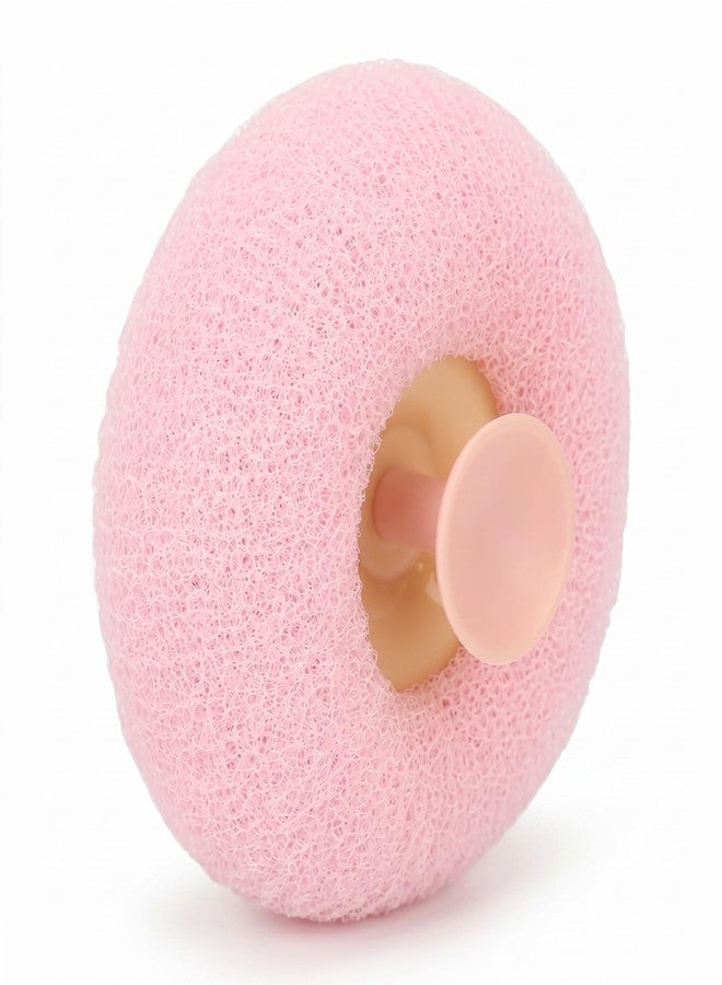 Ultra Soft Bath Shower Scrub Sponge for Men, Women, and Baby | Round Bathing Foam for Mud & Dirt Removal | Extra Body Cleaner, Gentle Body Scrub with Suction Cup - Image 1
