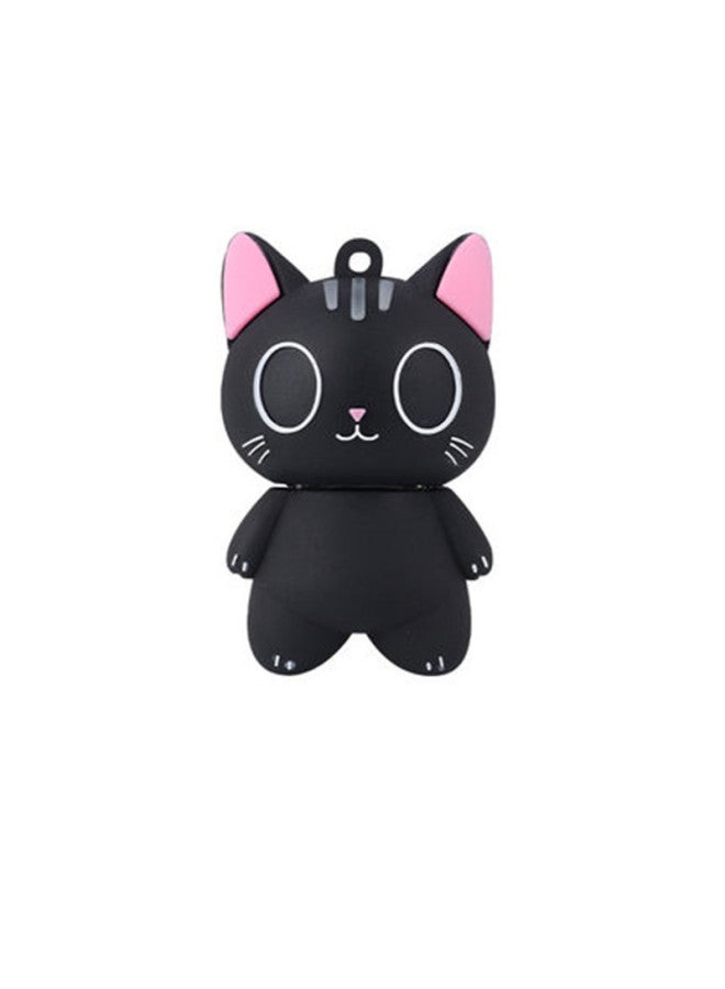 Cartoon USB 16g Cute Creative Mini USB 32g Doll Gift USB Company Exhibition Bidding USB Wholesale-Color:Little Black Cat-Capacity:32GB - Image 1