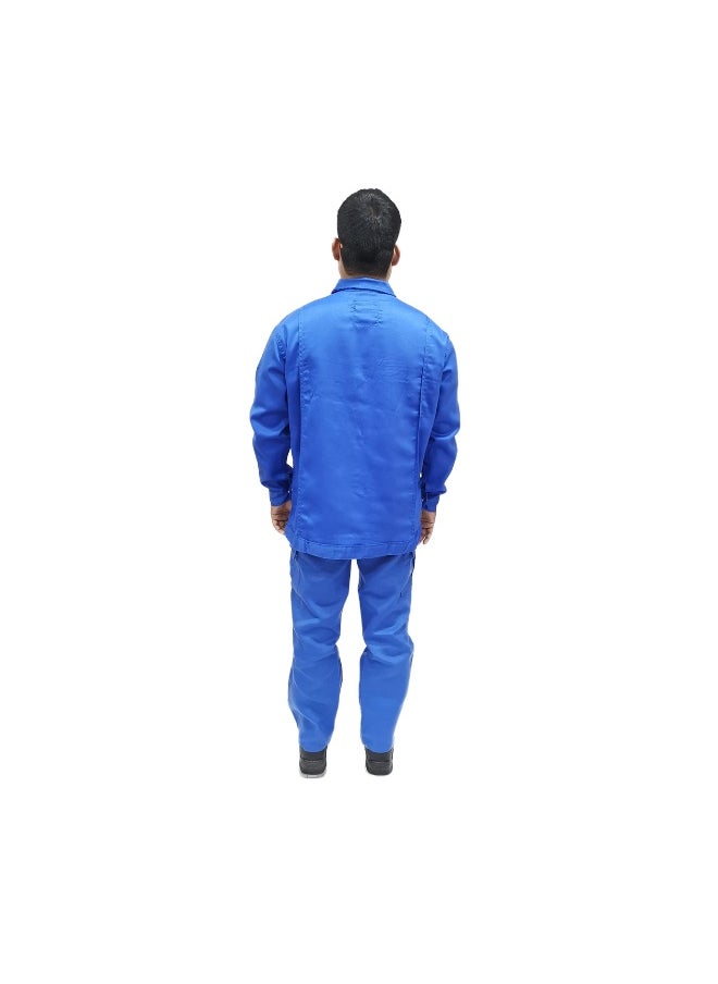 Armour Production AP 2-Piece Body Protection Suit - Petrol Blue Color | Durable PPE Workwear | Industrial Safety Suit for Construction & Hazardous Work Environments | Size 4XL  - Image 2