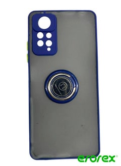 erorex Protective Case Cover For MI Note 11 Pro With Magnetic Ring Holder Blue  - Image 1