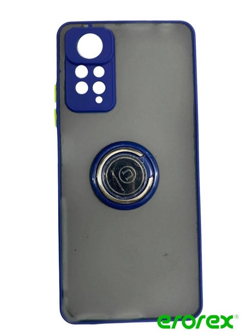 Protective Case Cover For MI Note 11 Pro With Magnetic Ring Holder Blue