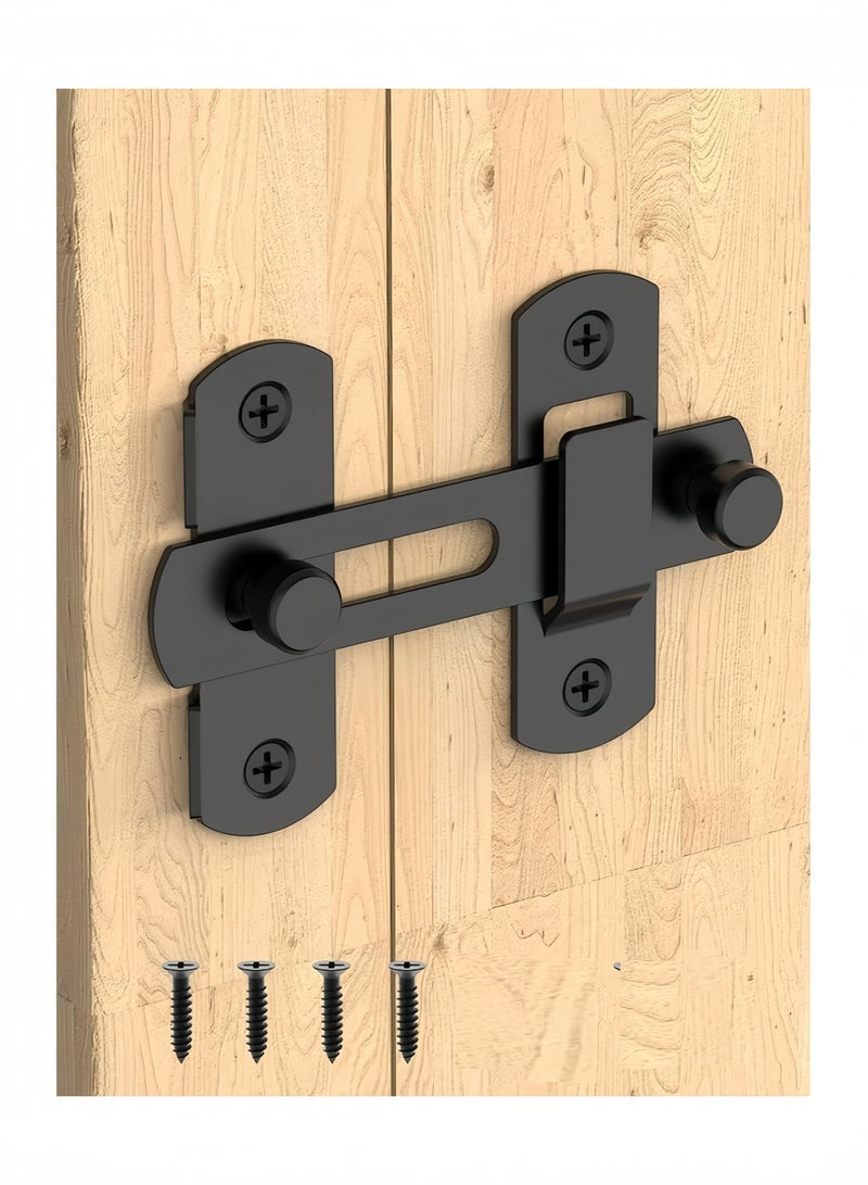 Sliding Barn Door Lock Stainless Steel Gate Latches Flip Latch Safety Door Bolt Latch Heavy Duty Anti-Rust For Wine Cabinet Bathroom Outdoor Garage Garden Closet Door Home Decoration - Image 1