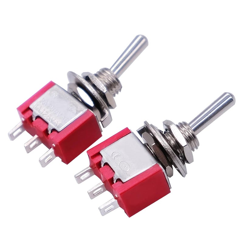 mxuteuk 8 قطع MTS-102 3 طرف 2 وضعية مفتاح تبديل مصغر صغير ON/ON 5A 120V 2A 250V - Image 5