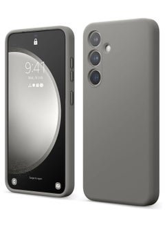 Elago elago Liquid Silicone for Samsung Galaxy S24 case cover Full Body Screen Camera Protective, Shockproof, Slim, Anti-Scratch Soft Microfiber Lining - Midnight Grey  - Image 1