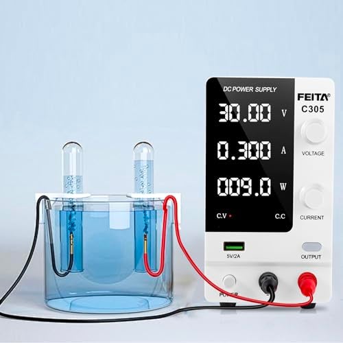 FEITA DC Power Supply Variable, 30V 5A Adjustable High Precision Bench Lab Power Supplies with 4-Digits LED Display, Encoder Knob, Output Switch/OCP, USB Interface for Anodizing & Electroplating Kit - Image 3