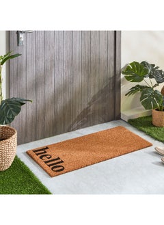 Home Box Hello Printed PVC Back Coir Doormat - 45x100 cm  - Image 5