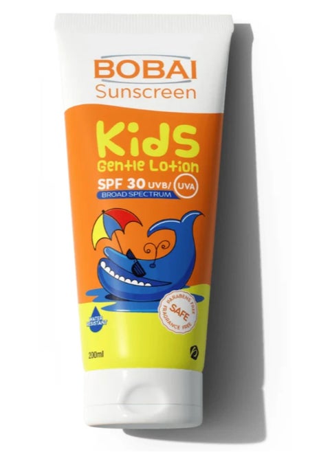 Sunscreen Lotion Kids SPF 30  – (200 ml) | Gentle, Water-Resistant & Hypoallergenic | UVA/UVB Protection for Soft Skin