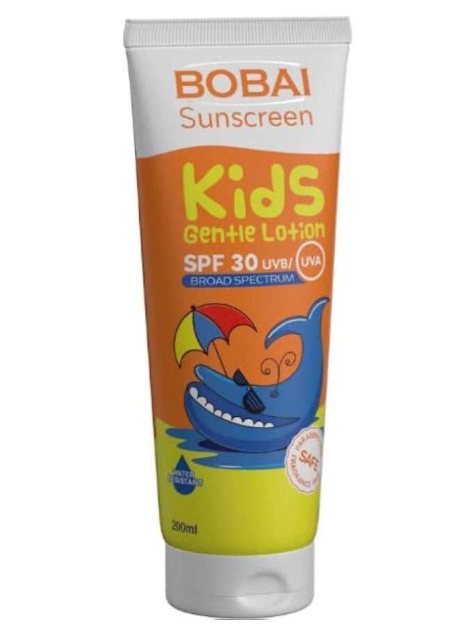 Sunscreen Lotion Kids SPF 30  – (200 ml) | Gentle, Water-Resistant & Hypoallergenic | UVA/UVB Protection for Soft Skin