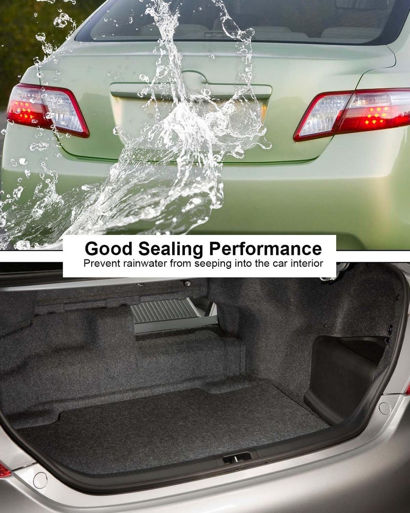 ULZOZN Rear Trunk Lid Weatherstrip Seal Fit for Toyota Camry 2007-2016 RAV4 2009-2014, Rubber Rear Trunk Sealing Strip Replace 64461-06060 64461-33070 - Image 4