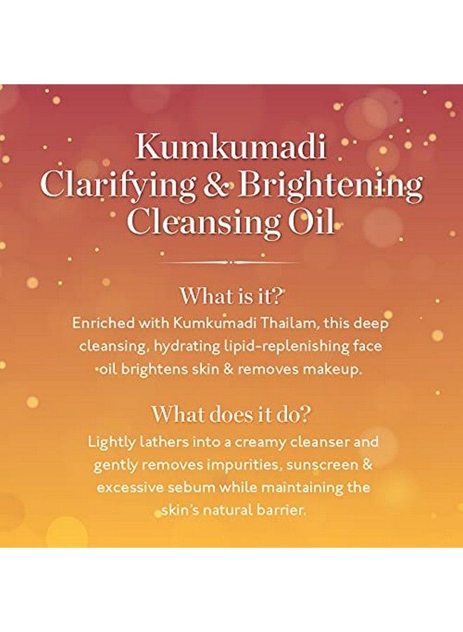 Kama Ayurveda Kumkumadi Clarifying & Brightening  Cleansing Oil 50Ml - Image 3