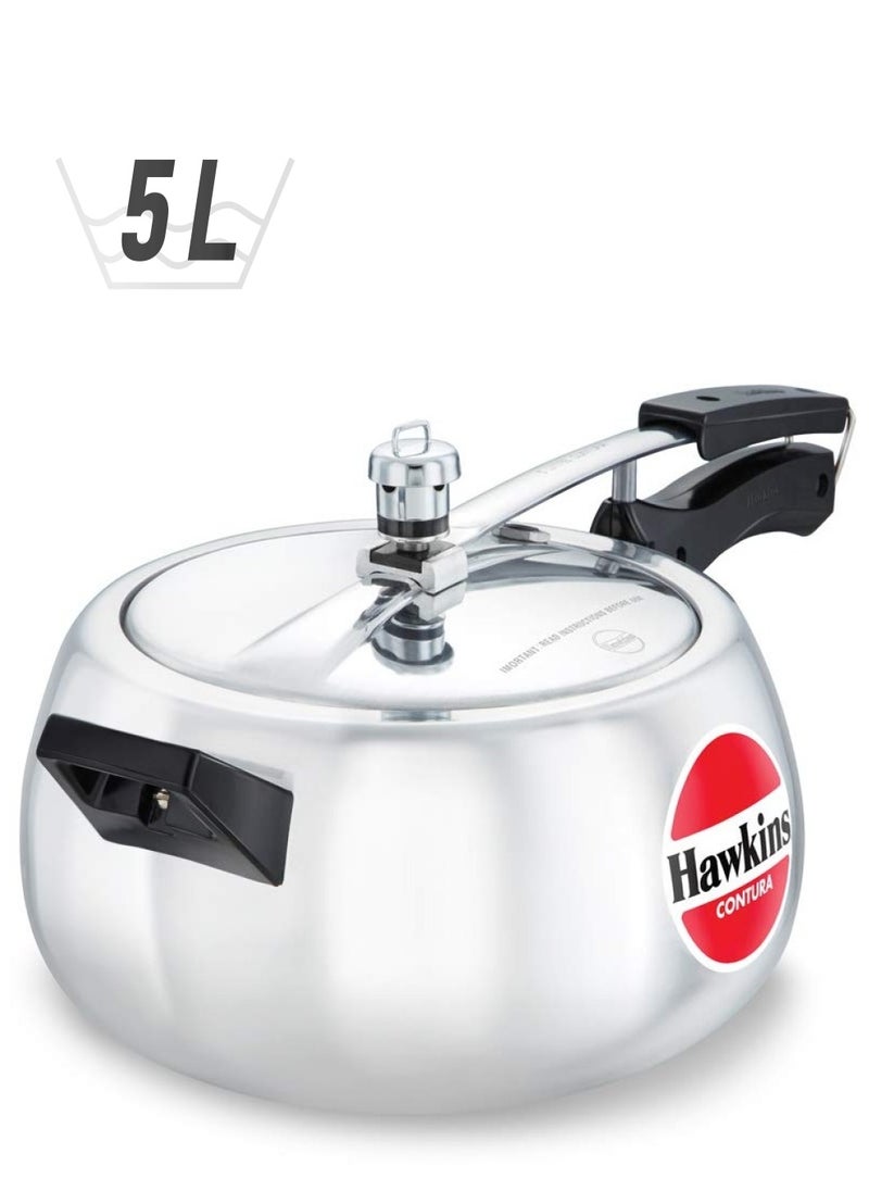 Hawkins Hawkins Contura Aluminium Inner Lid Pressure Cooker 5 Litre Silver  - Image 1