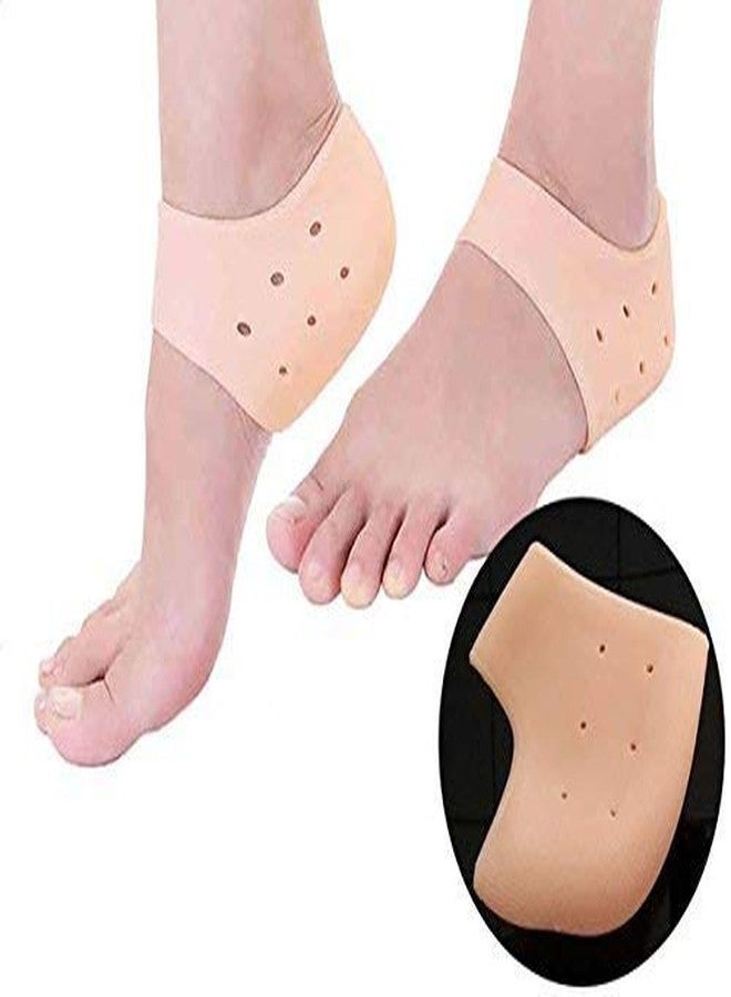 Packers OVI Creation Silicone Heel Pad Socks for Pain Relief for Men and Women (Beige, Free Size) - 1 Pair - Image 4