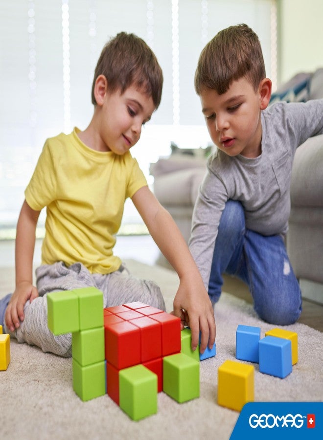 Geomag Magicube Magnetic Blocks for Toddlers Ages 1-5 | Swiss-Made STEM Building Toy Sets | Multiple (MAGICUBE_24PCS_Montessori) - Image 2