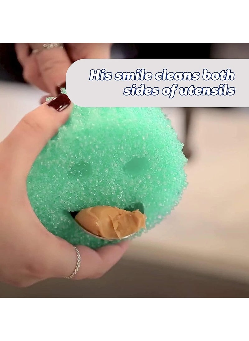 Scrub Daddy Scrub Daddy Flextexture All Purpose Scrubber, Scratch Free, Resist Odors, Resist Stains, Soft in Warn & Firm in Cold Water, Assorted, 8 Count  - Image 3