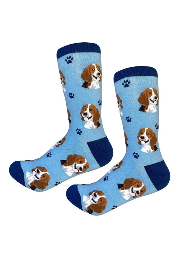 E&S Pets Socks - Fun Unisex Crazy Pet Lover Novelty Funny Gifts for Dog Lovers Cute Pattern Casual Crew One Size Fits most, Green, 18 - Image 1