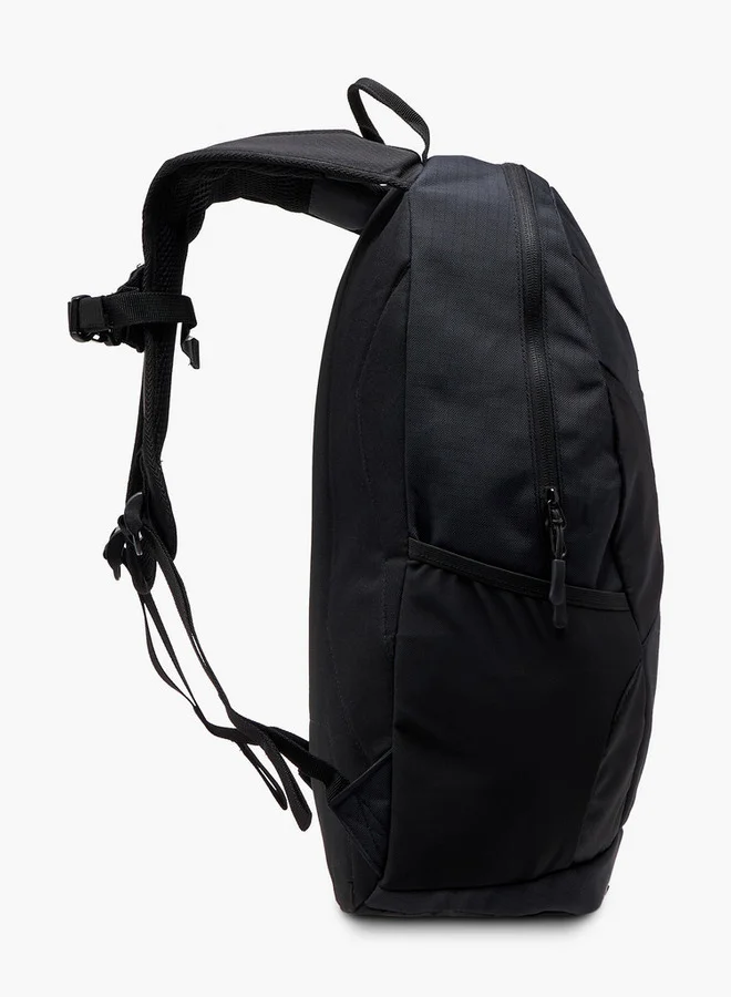 Kappa Logo Print Backpack with Adjustable Straps and Zip Closure - 16x27x46 cm