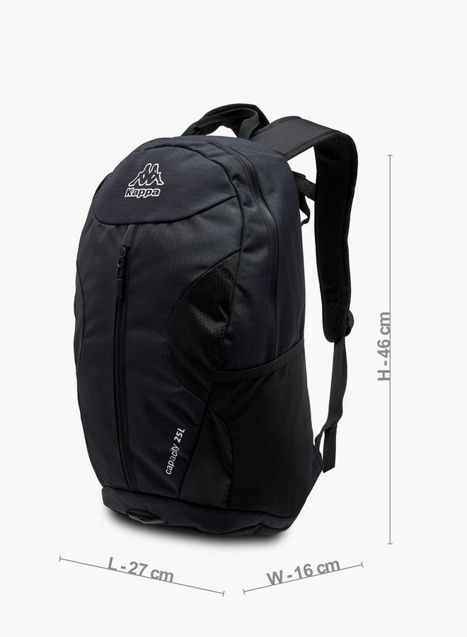 كابا حقيبة ظهر بطبعة شعار مع أحزمة قابلة للتعديل وإغلاق بسحاب - Image 2